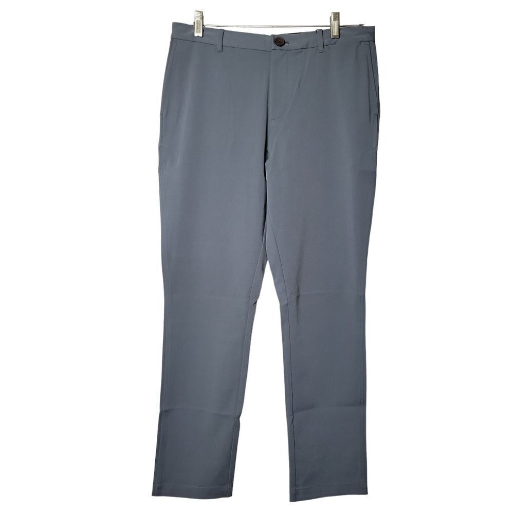 Ministry of Supply Mens 40x32 Storm Blue Comfort Stretch Waistband Chino Pants